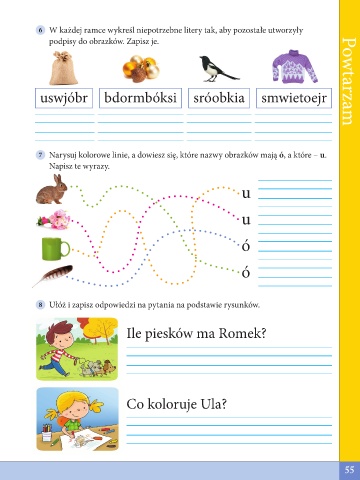 Page 55 - E- Karty ćwiczeń. Szkolni Przyjaciele. Edukacja ...