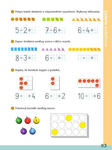 Page 93 E Karty ćwiczeń Nowi Tropiciele Matematyka Edukacja